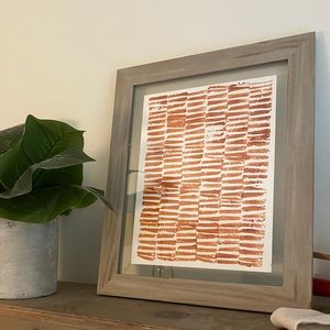 Patterned painting in frame